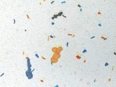 Recycled PET and glass with natural stone