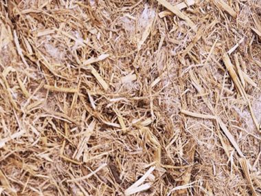 Rice straw fiber board